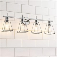 HAHZT Industrial Bathroom Vanity Lights: 4-Light