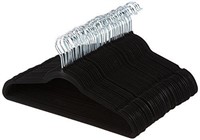 Amazon Basics 30 Pack Black Velvet Hangers