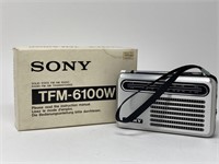 Vintage Sony Portable Radio Model TFM6100W