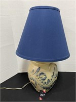 1991 Columbus WI Rockdale Pottery 22" Lamp