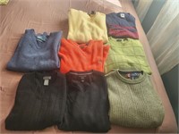 Mens sweaters name brand, size medium and large,