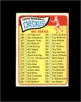 1965 Topps #273 4th Series Checklist EX to EX-MT+