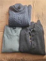 3 mens XL sweaters name brand