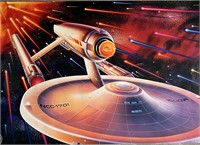 Rare Star Trek 1991 illustration of Enterprise NCC