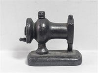 Miniature pewter sewing machine
