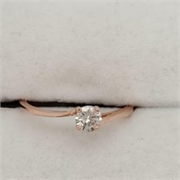 NEW - 14K Rose Gold Diamond Ring, $1,900