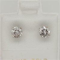 NEW 14K White Gold Diamonds 1.05ct  Earrings,$3455