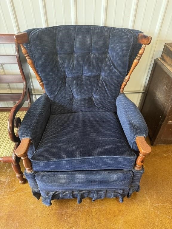 Blue Arm Chair ( NO SHIPPING)