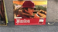 Vintage tin Winston sign
