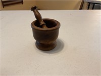 Wooden Pestle and mortar