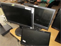 3 pc computer monitor lot