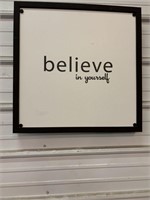 Believe picture decor on canvas