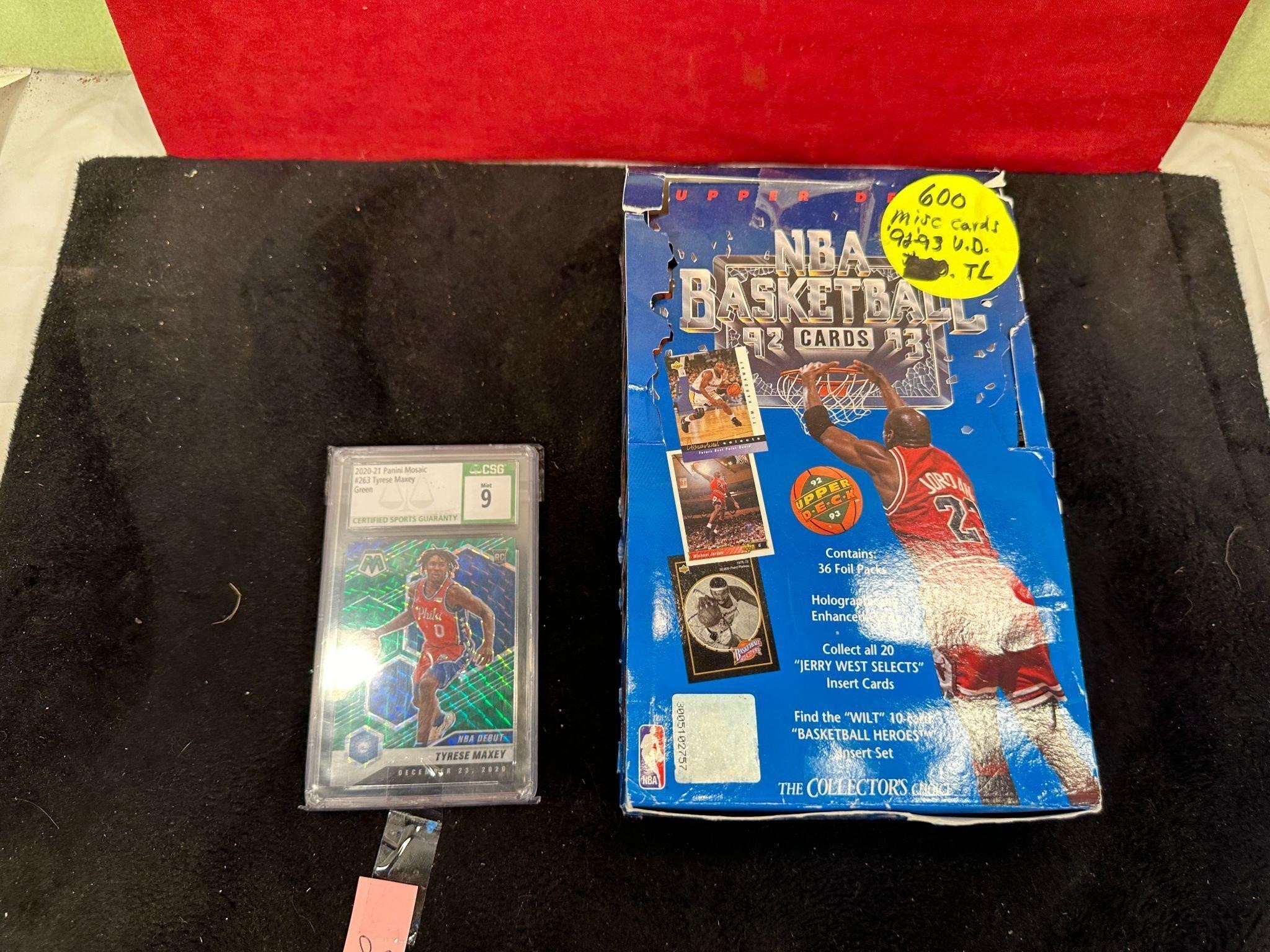 1992 & 1993 BASKETBALL CARDS & TYRESE MAXEY
