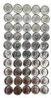 (50) 1964D Uncirculated Silver Dimes