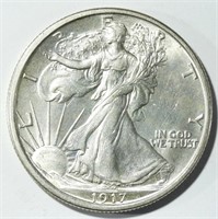 1917 WALKING LIBERTY HALF AU