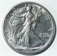 1916-D WALKING LIBERTY HALF XF