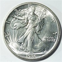 1916 WALKING LIBERTY HALF AU