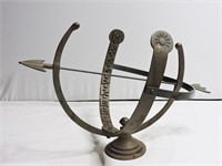 Vintage Metal Analemmatic-Equatorial Sundial