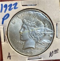 1922 SILVER PEACE DOLLAR