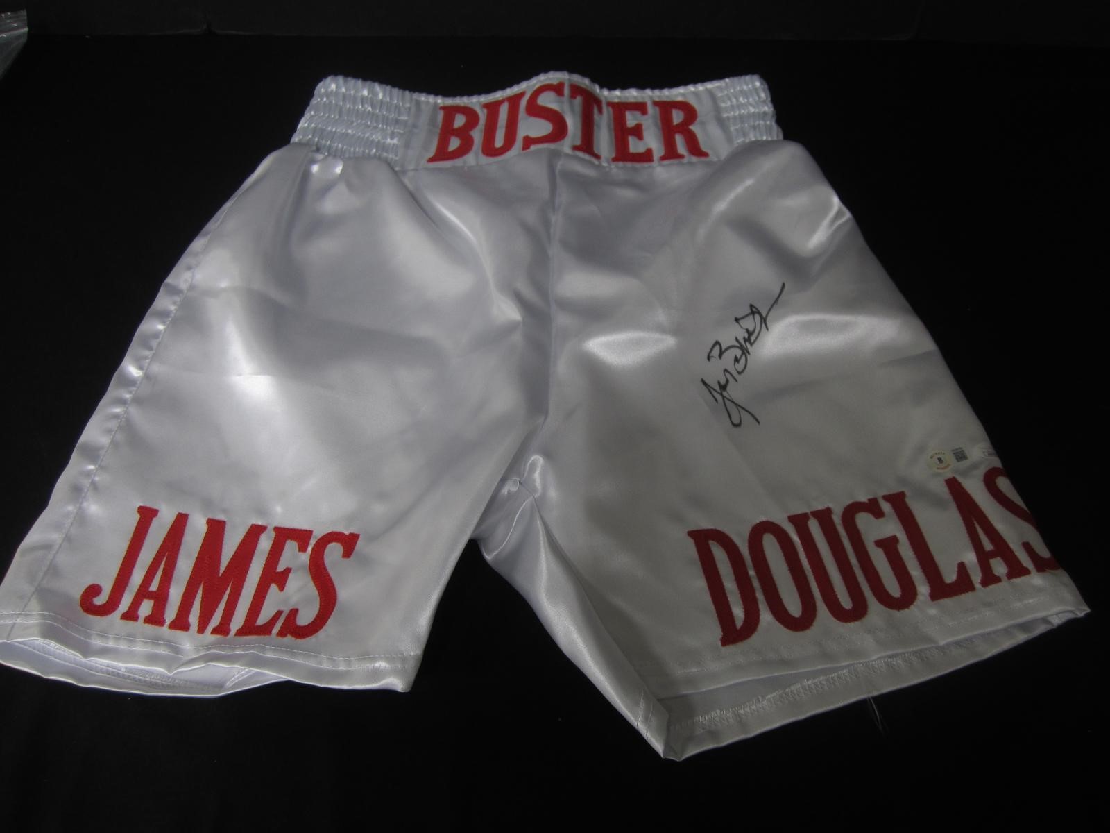 Buster Douglas Signed Trunks JSA COA