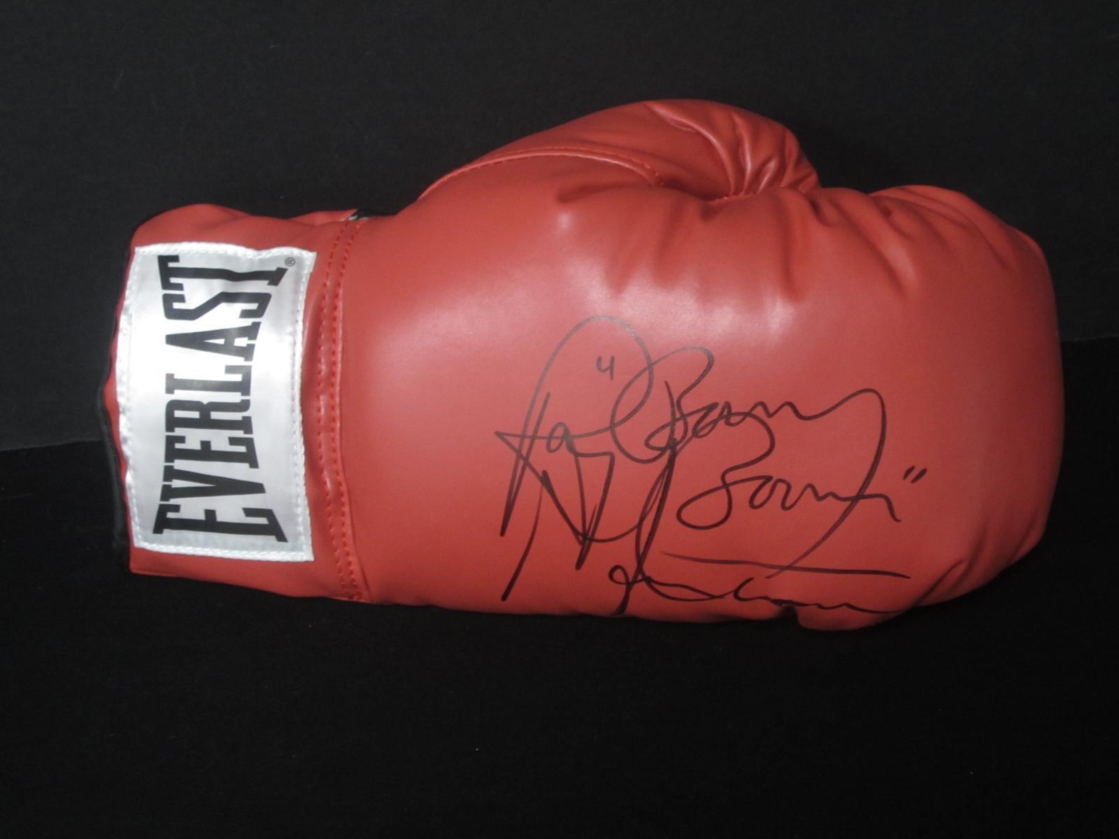 Ray Mancini Signed Boxing Glove JSA COA