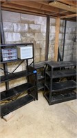 Storage shelves 36” x 12” x 59”, 36 1/2” x 15” x