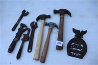 Box of Heller Tools (hammers, wrenches)