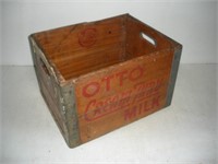 Vintage OTTO Milk Co. Milk Crate 16x13x11