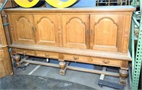 Solid Oak Cabinet Arched Panels