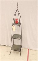 48" Tall Wrought Iron 3 Tier Plant Stand