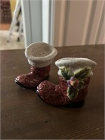 Vintage Santa's Boots S&P Shakers