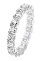 925S 2.0ct Moissanite Diamond Eternity Ring