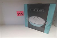 New Bel - Fer Blue 11.8" Covered Saute Pan w/ Lid