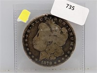 1878 90% Silver Morgan $1 Dollar