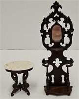 (2 Pcs) Nic Nichols Victorian Doll House Furniture