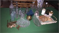 Asst. collectible Glass, Bottles, etc