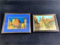 (2) Framed Photographs of Europe