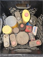 Estate lot of vintage cans and more
