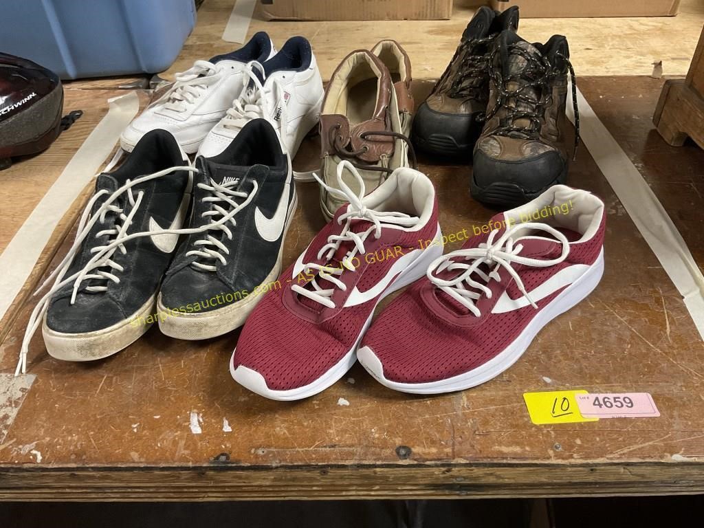 Men’s assorted size 9.5,10.5,11 shoes
