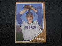 1962 TOPPS #89 BARNEY SCHULTZ CUBS VINTAGE