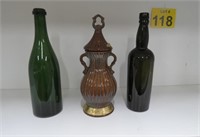 Jim Beam Decanter & Vtg Bottles