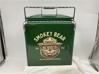 Smokey The Bear Metal Cooler NEW With Opener