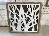 Framed Abstract Tree Art
