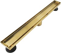 Neodrain Brushed Brass 24-Inch Linear Shower Drain