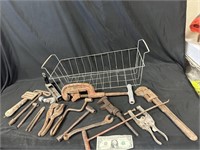 Lot of Vintage to Antique Tools With Basket