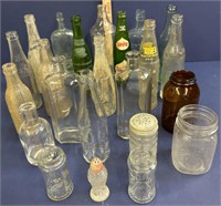 Vintage Glass Bottle Lot TAB, Sundrop, OrangeCrush