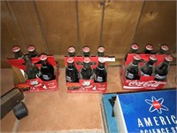 (3) Coca Cola Six Pack Collector Bottles