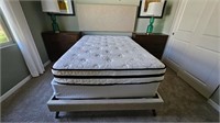 2PC QUEEN WALL-MOUNTED HEADBOARD & BASE