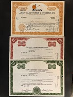 Vintage Stock Certificates (#3) - December 1968