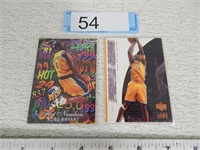 2 Kobe Bryant trading cards